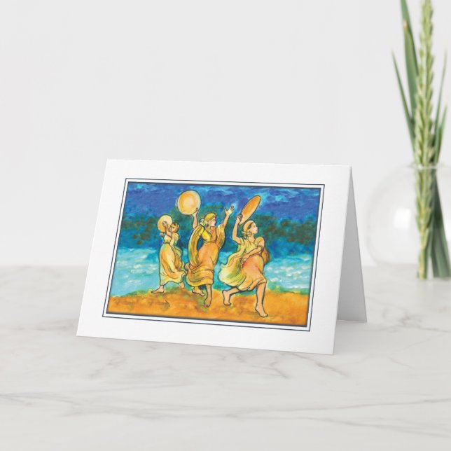 Cartes Pour Fêtes Annuelles Chanson de la pâque de Miriam (Devant)