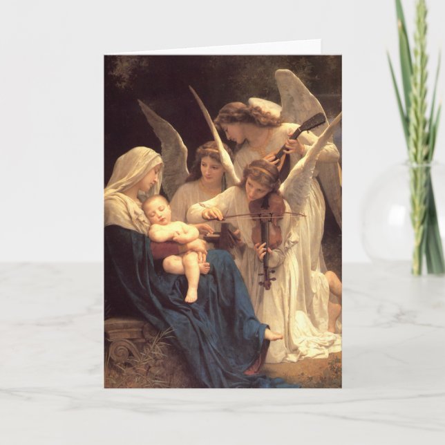 Cartes Pour Fêtes Annuelles Chanson des anges (Devant)