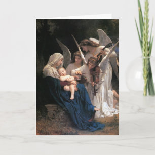 Cartes Pour Fêtes Annuelles Chanson des Anges (1881) de Bouguereau