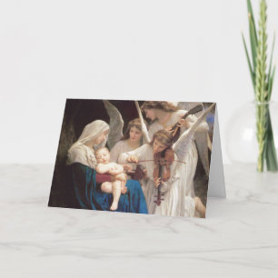 Cartes Pour Fêtes Annuelles Chanson des anges - William Bouguereau Christmas H