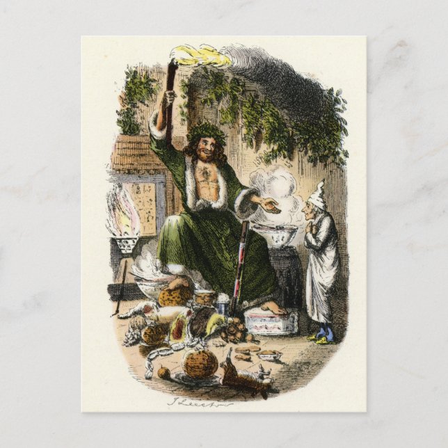 Cartes Pour Fêtes Annuelles Chant de Noël - fantôme de cadeau de Noël (Devant)