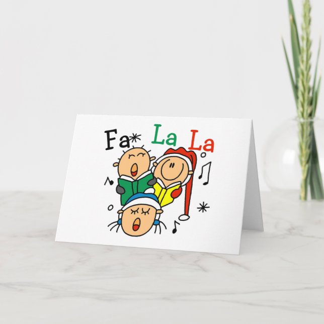 Cartes Pour Fêtes Annuelles Chanter des chansons de Noël Tshirts et cadeaux (Devant)