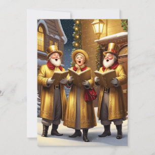 Cartes Pour Fêtes Annuelles Chanteurs de Noël