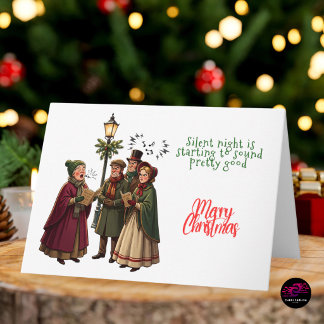 Cartes Pour Fêtes Annuelles Chanteurs de Noël ridicules pour la chanson 'Douce