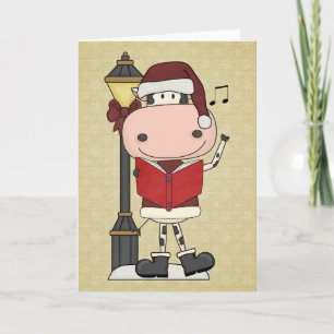 Cartes Pour Fêtes Annuelles Chants de Noël de vache - occidentaux