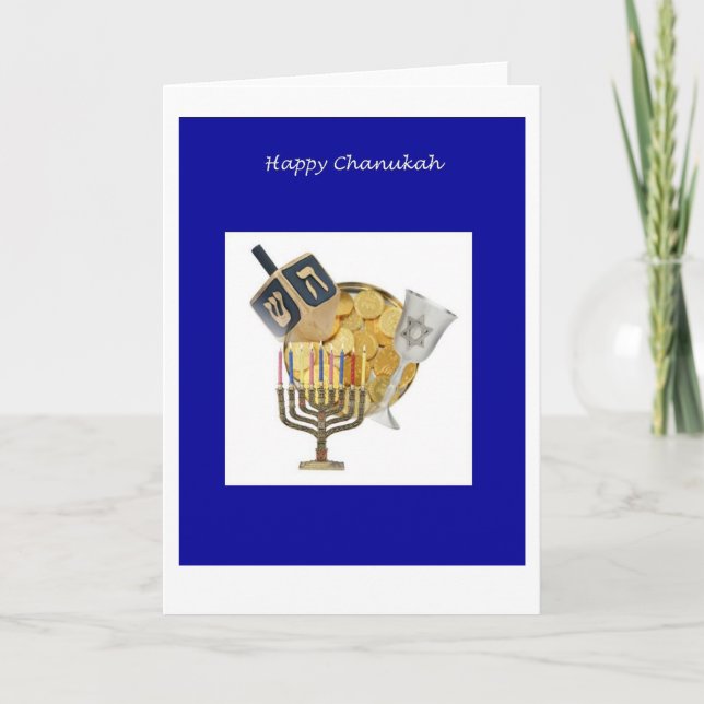 Cartes Pour Fêtes Annuelles Chanukkah Dreidel (Devant)