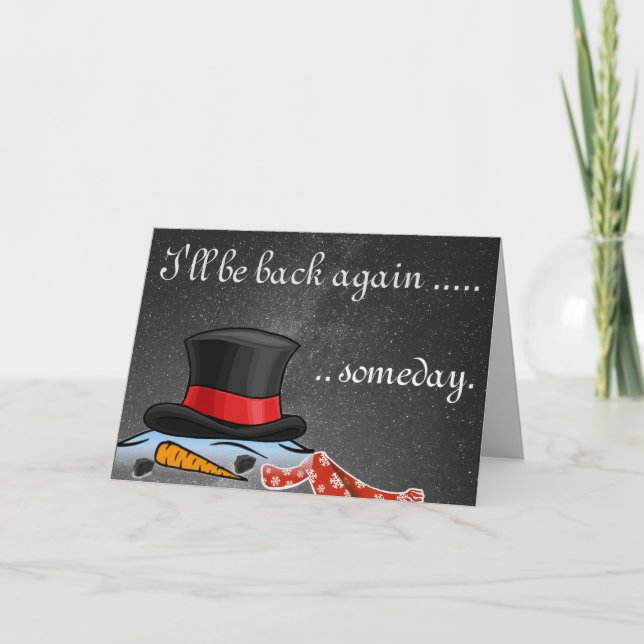 Cartes Pour Fêtes Annuelles Chapeau de dessus en soie vieilli moelleux (Devant)