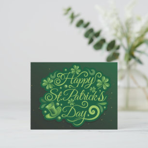 Cartes Pour Fêtes Annuelles Chapeau de lutin de la Saint-Patrick Shamrocks Irl