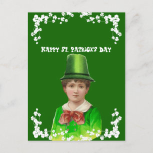 Cartes Pour Fêtes Annuelles Chapeau irlandais vintage Fête de la Saint-Patrick