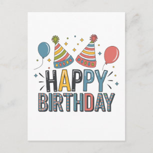 Cartes Pour Fêtes Annuelles Chapeaux de fête d'anniversaire joyeux