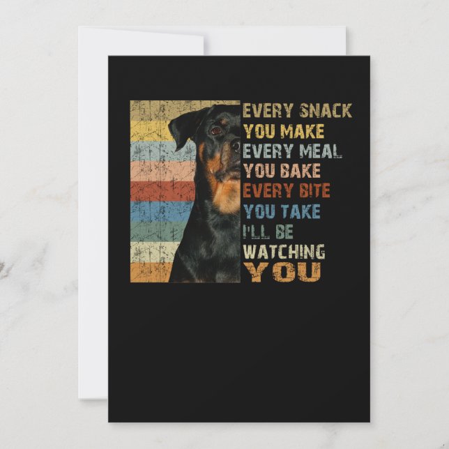 Cartes Pour Fêtes Annuelles Chaque collation que vous faites chaque repas que  (Devant)