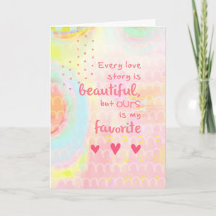 Cartes Pour Fêtes Annuelles Chaque Histoire D'Amour Est Belle