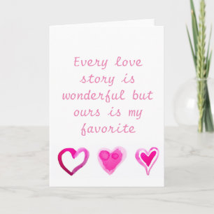 Cartes Pour Fêtes Annuelles Chaque histoire d'amour est merveilleuse mais la n