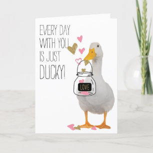 Cartes Pour Fêtes Annuelles Chaque jour avec vous, Ducky Valentine