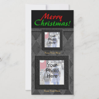 Cartes Pour Fêtes Annuelles Charcoal Diamant Joyeux Noël