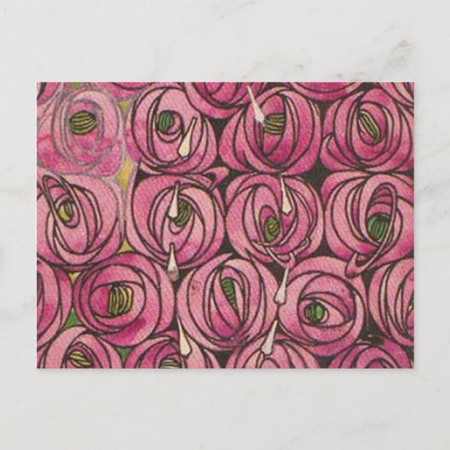 Cartes Pour Fêtes Annuelles Charles Rennie Mackintosh (Devant)