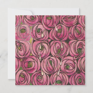 Cartes Pour Fêtes Annuelles Charles Rennie Mackintosh - Roses