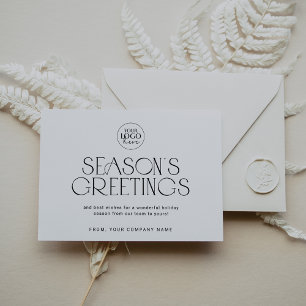 Cartes Pour Fêtes Annuelles CHARLIE Black Easy Company Logo Entreprise Noël d'