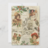 Charming Vintage Noël Ephemera Collage