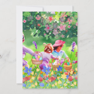 Cartes Pour Fêtes Annuelles Chasse aux oeufs de Pâques