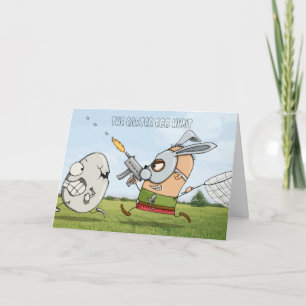 CARTES POUR FÊTES ANNUELLES CHASSE D'OEUF DE PÂQUES