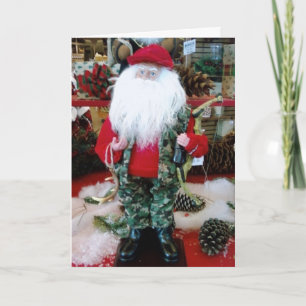 CARTES POUR FÊTES ANNUELLES CHASSE FAVORITE SANTA CLAUS NOËL
