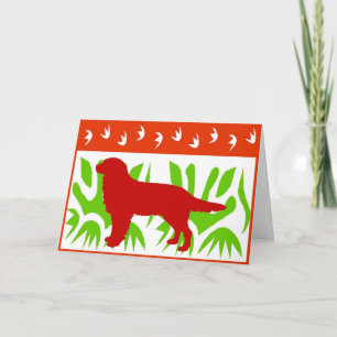 Cartes Pour Fêtes Annuelles Chasse Noël aux chiens