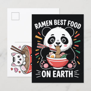 Cartes Pour Fêtes Annuelles Chat adorable savourant un délicieux festin de nou