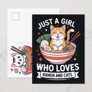 Cartes Pour Fêtes Annuelles Chat adorable savourant un délicieux festin de nou
