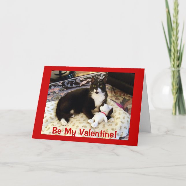 Cartes Pour Fêtes Annuelles Chat & Chien Valentine (Devant)