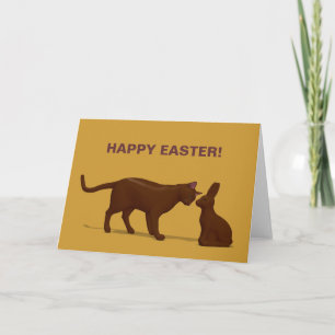 Cartes Pour Fêtes Annuelles Chat de chocolat