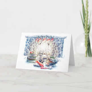 Cartes Pour Fêtes Annuelles Chat de Noël