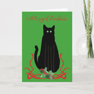 Cartes Pour Fêtes Annuelles Chat de Noël