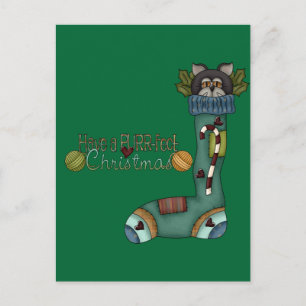 Cartes Pour Fêtes Annuelles Chat de réserve de Noël parfait