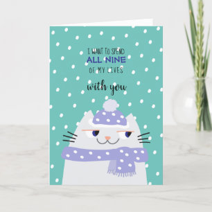 Cartes Pour Fêtes Annuelles Chat drôle de la Saint-Valentin