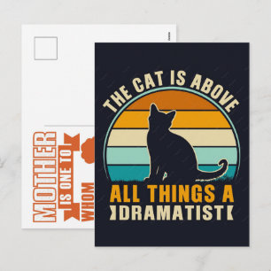 Cartes Pour Fêtes Annuelles Chat drôle, maman de chat, cadeau de chat pour les