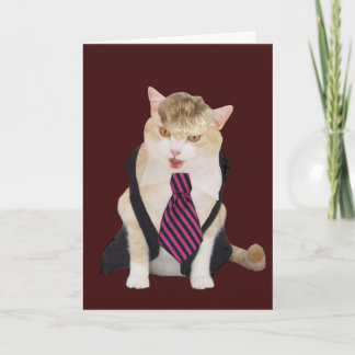 Cartes Pour Fêtes Annuelles Chat drôle Valentine de patron
