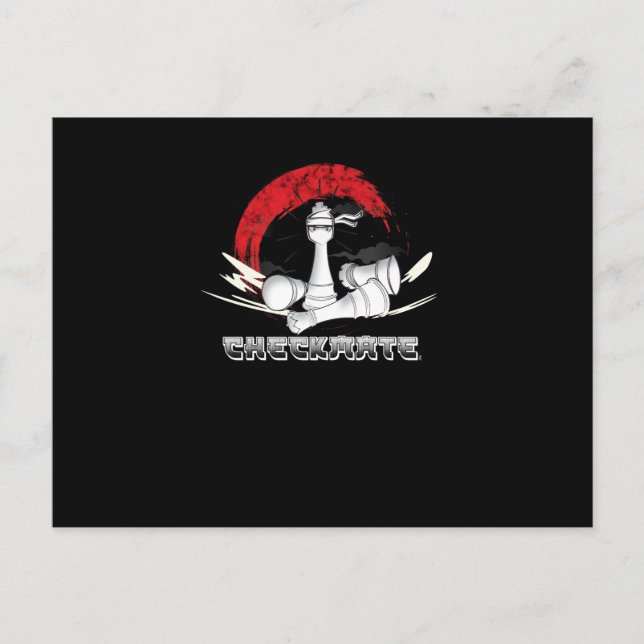 Cartes Pour Fêtes Annuelles Chat échec Ninja Pièces King Queen (Devant)