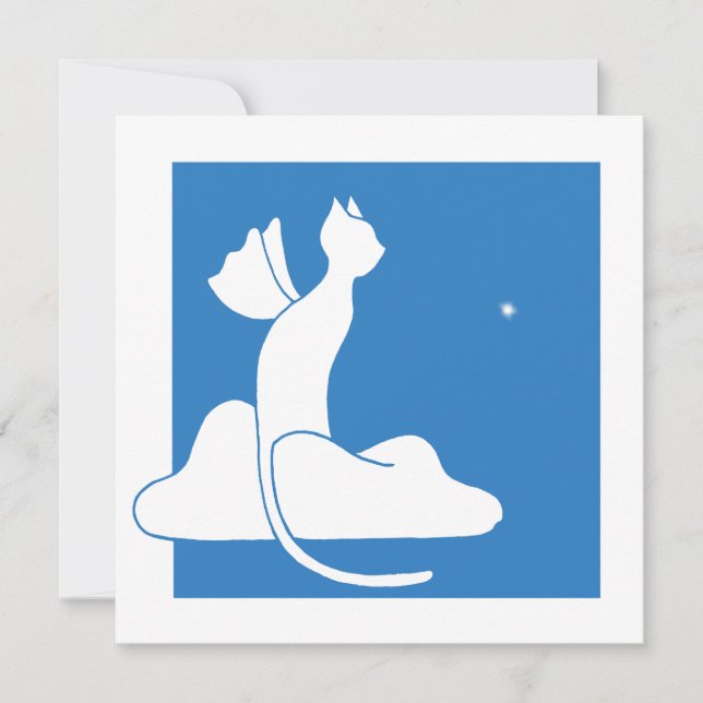 Cartes Pour Fêtes Annuelles Chat Gardien (Devant)