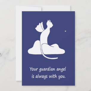 Cartes Pour Fêtes Annuelles Chat Gardien