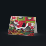 Cartes Pour Fêtes Annuelles Chat, Kitten, Noël, Secourt, Photo<br><div class="desc">C'est toujours amusant d'avoir un petit humour à Noël ... Amusez-vous un peu à vos amis et "menacez-les" avec seulement du charbon pour Noël - Père Noël Claws est tellement déçu par leur comportement ! Le regard sur le visage de Pork Chop raconte toute l'histoire ! N'hésitez pas à customiser...</div>