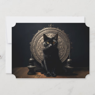 Cartes Pour Fêtes Annuelles Chat Noir Halloween