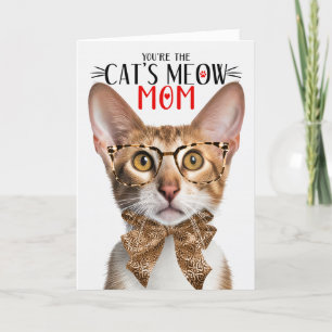 Cartes Pour Fêtes Annuelles Chat Oriental Tri-Color pour maman le jour de la M