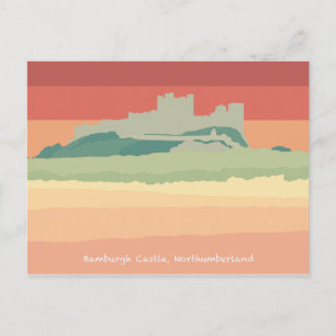 Cartes Pour Fêtes Annuelles Château de Bamburgh, Northumberland