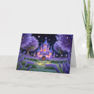 Cartes Pour Fêtes Annuelles Château de Fairy de la Lavande Cachée Grove