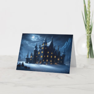 Cartes Pour Fêtes Annuelles Château de la nuit froide Hollow