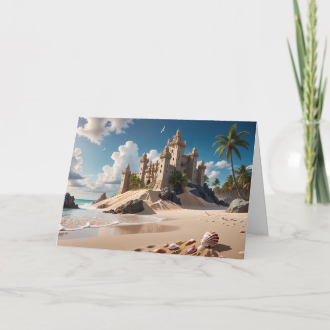 Cartes Pour Fêtes Annuelles Château de la Plage des Possibilités (Devant)