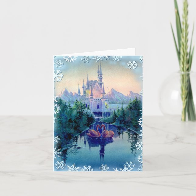 Cartes Pour Fêtes Annuelles CHÂTEAU DE NOËL par SHARON SHARPE (Devant)