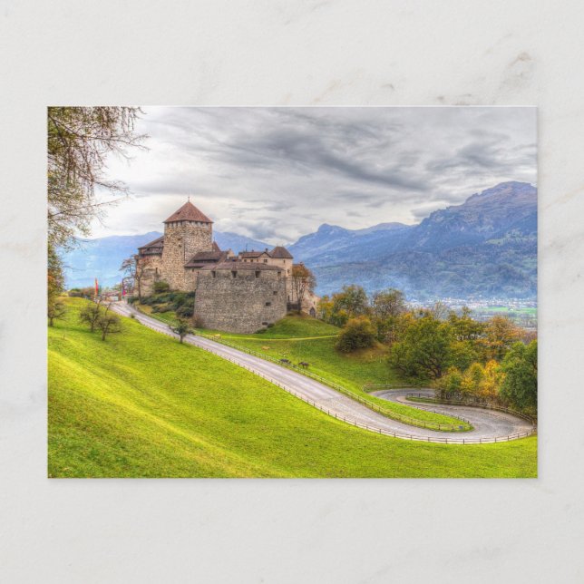 Cartes Pour Fêtes Annuelles Château de Vaduz Liechtenstein (Devant)