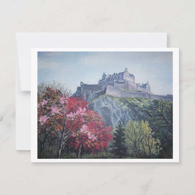 Cartes Pour Fêtes Annuelles Château d'Édimbourg, mai. Ecosse par Pola.B.Alex.  (Devant)